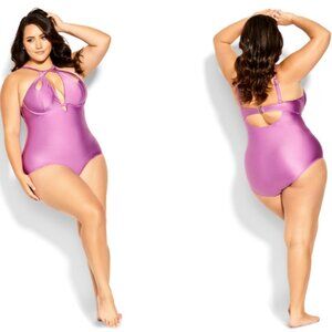 City Chic Cancun Underwire Orchid 1 Piece